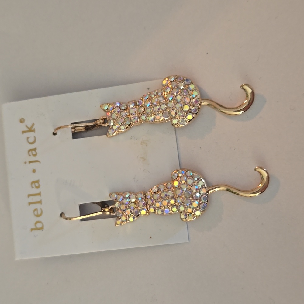 Bella Jack cat earrings